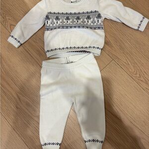 Janie and Jack White and Navy Kids Matching Set